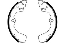 Brake shoes GS8549 TRW for DAIHATSU SUZUKI SUBARU ROVER