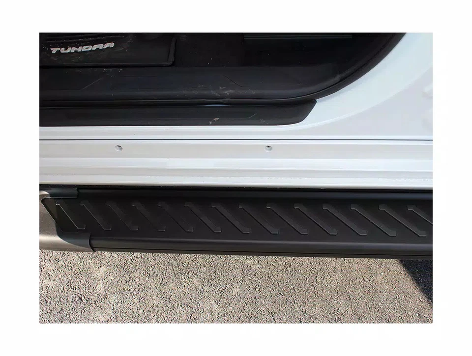 Romik Black RAL-T Running Boards Fit 2022 Toyota Tundra Crewmax - Image 4 of 4