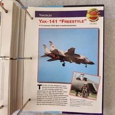 AIRCRAFT OF THE WORLD X PLANES FOLD OUT CARD YAK-141 FREESTYLE