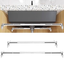 ANGELBECKE Undermount Sink Support Brackets   Adjustable Stainless Steel Brac...