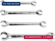 4pcs Car Flare Nut Wrench Setoffset Double-ended Brake Line Wrench Set