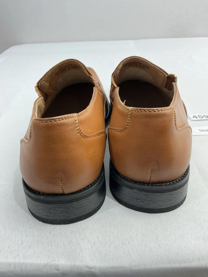 Zapatos mocasines sin cordones Masimo para hombre 10,5 cuero marrón nuevos sin etiquetas Foto 4 de 4