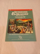 Dungeons and Dragons B5 Horror on the Hill Fine Condition 1983