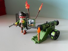 Playmobil gr&uuml;ne Kanone mit Seer&auml;uber aus 6162 Pirat  Adventskalender