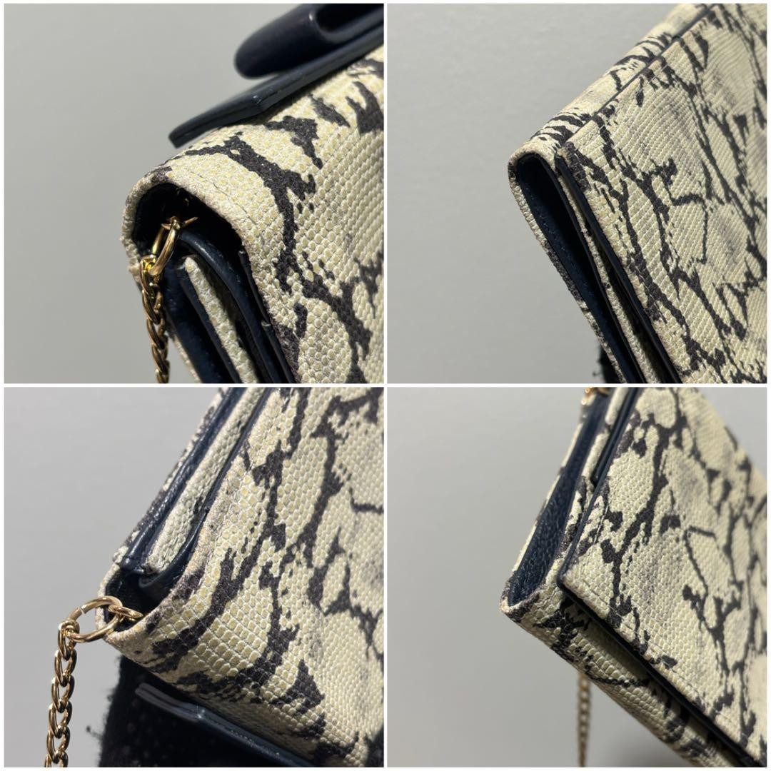 See by Chloe Shoulder Bag Python Leather Beige Na… - image 10