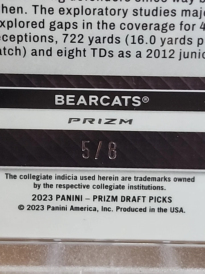 2023 Prizm Draft Picks Travis Kelce Green Shimmer Gem MT 10 - Image 3 of 3