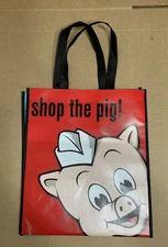 New Piggly Wiggly Wiggle Wiggle Design Vinyl  Shopping Bag Tote