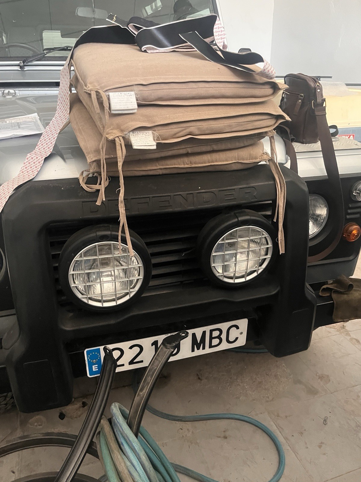 Land Rover Defender 110 Silver 2006 On Spanish Plates , Note Currently In Spain