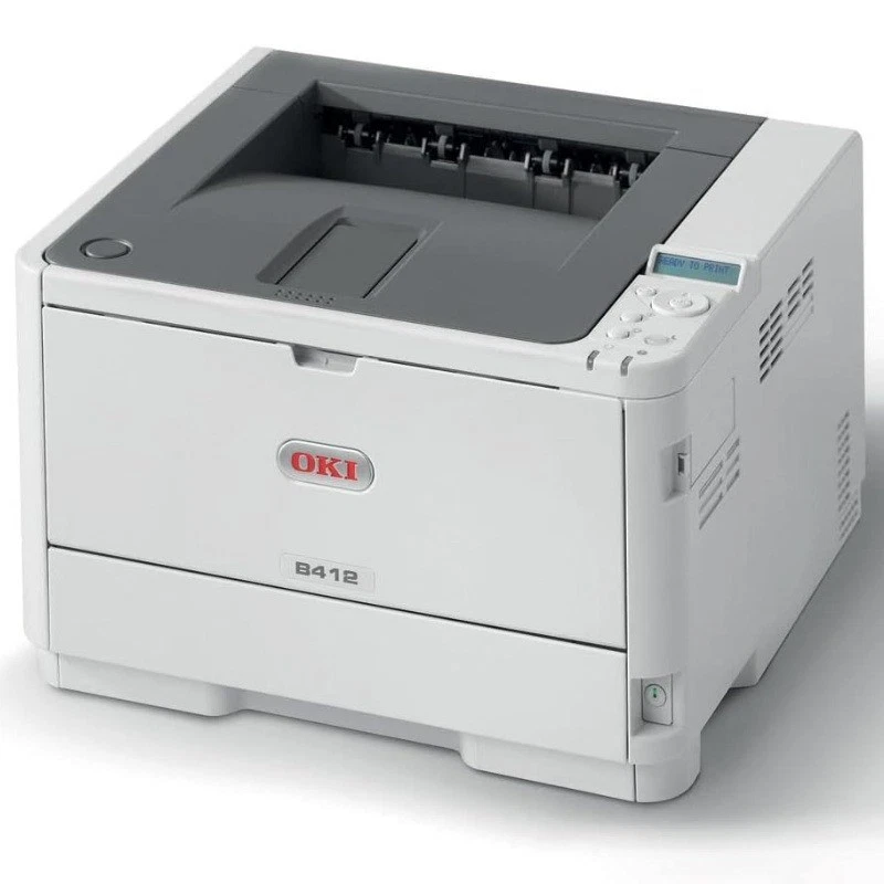 OKI B412DN Laserdrucker SW A4 LAN Duplex mit 6.044 Seiten toner B:60% Drucker - Bild 2 von 3
