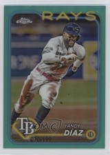 2024 Topps Chrome Aqua Refractor 70/199 Yandy Diaz Yandy Díaz #107 1gs7