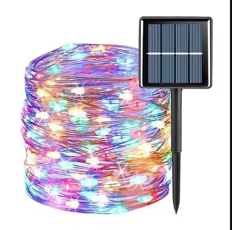 Christmas Fairy Lights Solar Outdoor Waterproof String Garden Decor 100/200LED