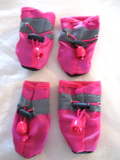 4pcs Waterproof Pet Dog Shoes Anti-slip Rain Boots Footwear For Small Dogs
