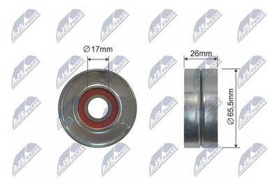 Keilrippenriemen Spannrolle Metall Für MITSUBISHI NISSAN OPEL 98-14 4401567
