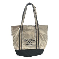 VTG Walt Disney World 1971 Large Canvas Tote Bag Opening Year Authentic Vacation