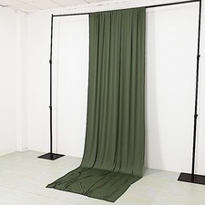 5 ft x 14 ft DUSTY SAGE GREEN 4-Way Stretch Spandex Divider Backdrop Curtain