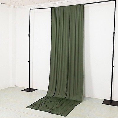 5 ft x 14 ft DUSTY SAGE GREEN 4-Way Stretch Spandex Divider Backdrop Curtain