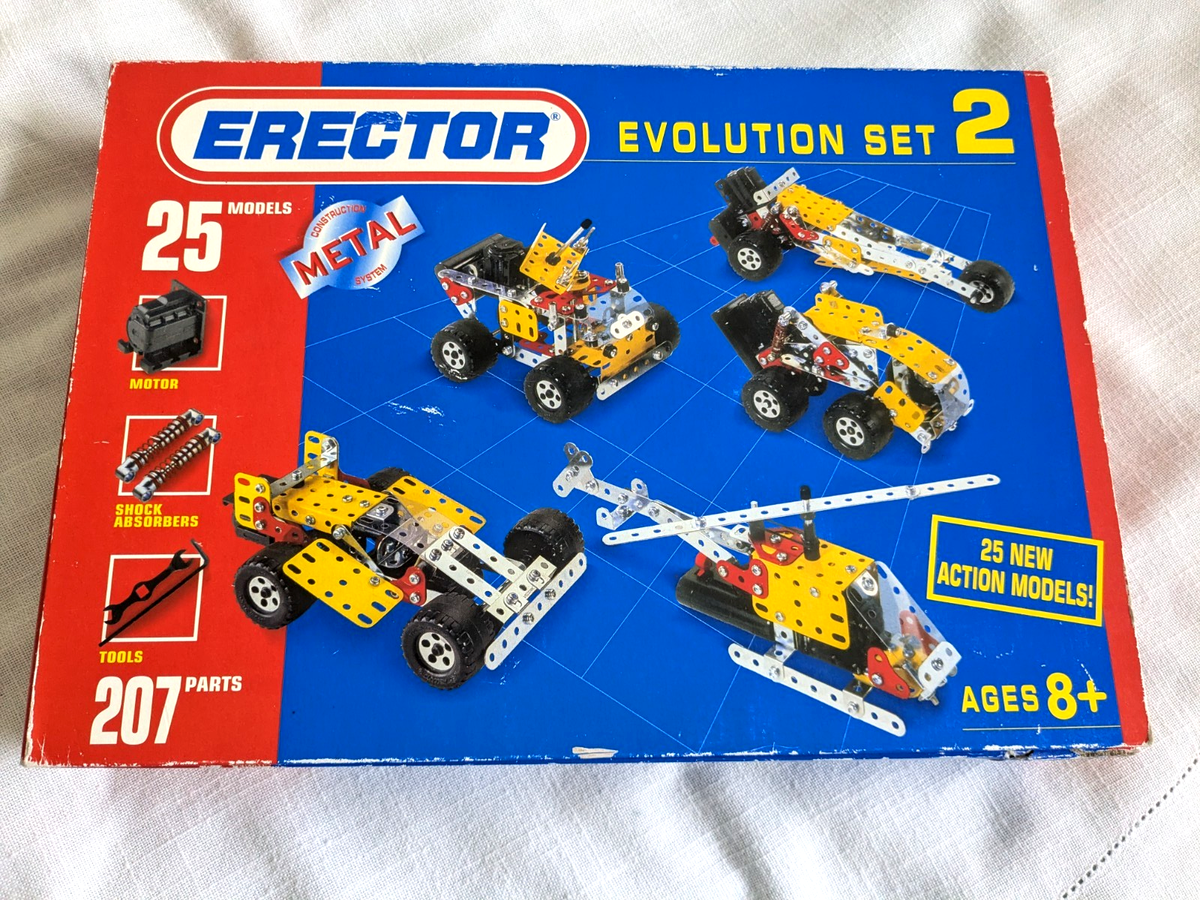 Vtg 90s Meccano Erector Evolution Set 2 w/Box Nr Complete Minus 1