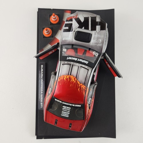 Jada Import Racer Subaru WRX STi Sedan Gray Red Metallic Graphics 1/18 JDM - Picture 9 of 13