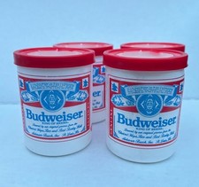 4 Vintage Budweiser Beer Styrofoam Can Koozies