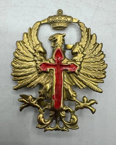 Spanish Fascist Franco Cap Helmet Insignia Civil War Military Tanker Post WW2