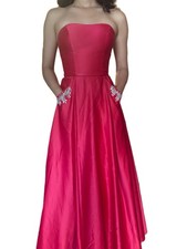 Blondie Nites by Stacy Sklar Red Strapless Sleeveless Juniors Dress Size 3