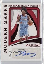 2020 Panini Immaculate Modern Marks Red 5/25 Kevin Porter Jr #MM-KPJ Auto 0s9t