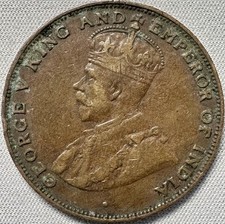 HONG KONG King & Emperor George V 1 CENT 1923 Bronze km16 #4 Best Seller