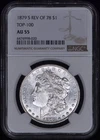 1879-S Reverse of 1878 Morgan Silver Dollar $1 NGC AU55 - White & Lustrous!