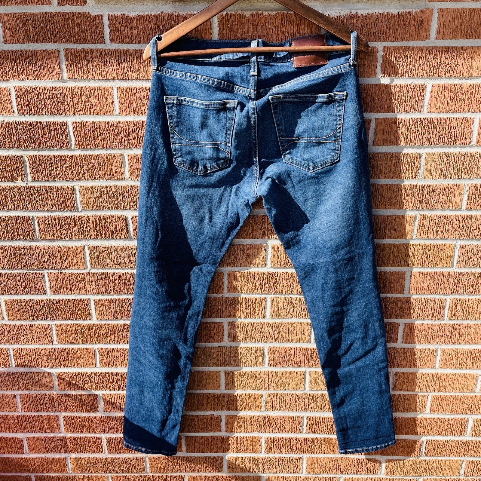 Hollister Men’s Jeans Blue Size 30/32 Epic Flex Skinny Fit Denim Dark