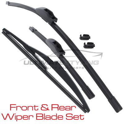 Front & Rear Windscreen Wiper Blades Set Ford Ka Mk2 2008-2011 24'' 14'' 12''