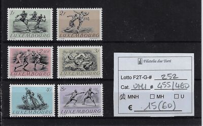 Luxemburg 1952 Olympische Spiele Unif 455/460
