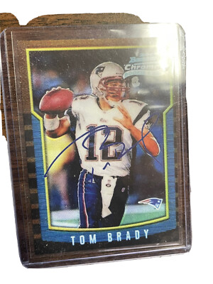 Tom Brady 2000 Bowman Chrome Sports Card