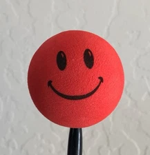Red Smiley Face Antenna Ball Topper New