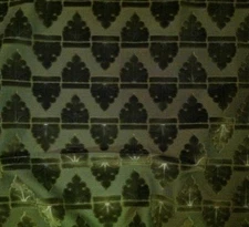 DONGHIA Sherwood Velvet Knightly Crest Green Velvet 5 Yds New