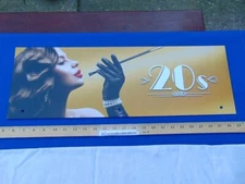 Spirit Halloween Cardboard End Cap Store Display Sign Roaring 1920's 20's Woman