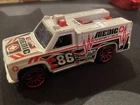 Vintage HOTWHEELS Diecast Medic 86 RURAL METRO RESCUE PARAMEDIC FIRETRUCK (1974)