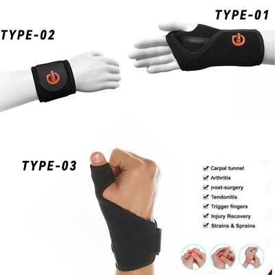 1 Stück verstellbare Handgelenk- & Daumenstütze De Quervain Tenosynovitis Spica Schiene