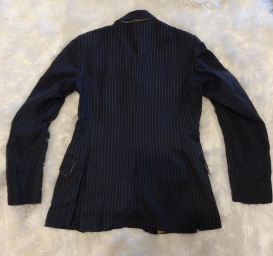 Vintage Pytchley Navy Pinstripe Riding Jacket England Wool Vintage Pytchley Navy Pinstripe Riding Jacket England Wool
