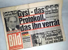 Bildzeitung from 16.03.1990 * Gysi * GDR * 27. 28. 29. 30th Birthday         