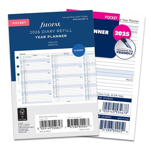 Filofax Agenda 2026 Mini Settimana Per Pagina Con Note, 4 Lingue - Foto 6