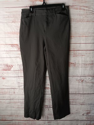Old Navy Dress Pants Women's 12 Gray Stretch Pixie High-Rise Secret Slim  Pockets | eBay