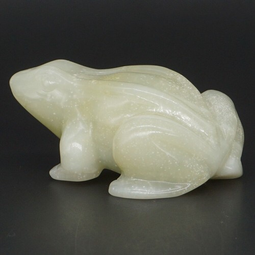 2.6" Frog Natural Xiuyu Jade Crystal Carved Reiki Healing Stone Figurine Decor 9 - Picture 2 of 5