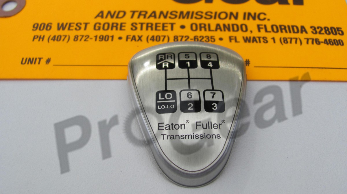 Genuine Fuller transmission shift knob medallion 8LL Reverse