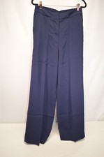 NWT Quince Stretch Crepe Classic Navy Trouser Size 10