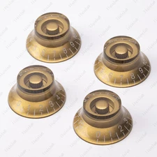 4 Pcs Gold LP Guitar Top Hat Knob Bell Knobs Vintage 50s Style For Les Paul SG