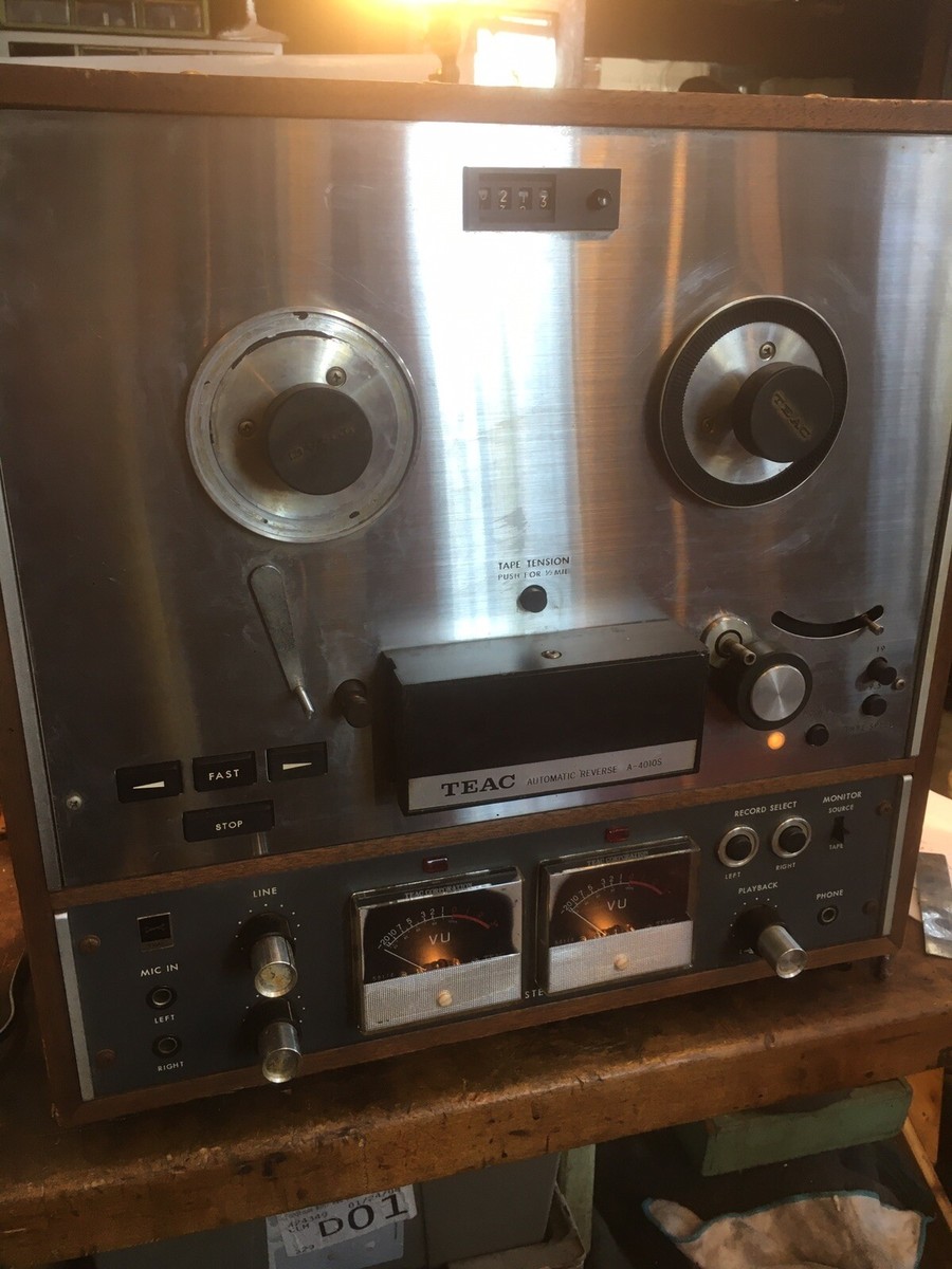 TEAC A-4010S テープデッキ オープンテープデッキの修理 TEAC A-4010S を 治した : オープン