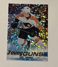 2019-20 Upper Deck Series 2 Joel Farabee Young Guns Speckled Rainbow Foil Rookie