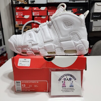 Size 13 - Nike Air More Uptempo Triple White 2017