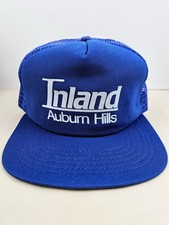 Vintage USA MADE New Era Inland Auburn Hills Trucker Hat Snapback Dad Cap