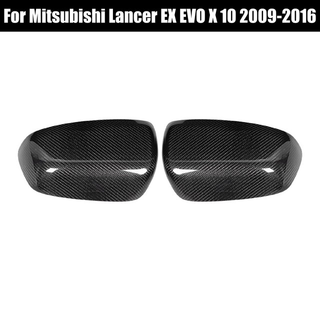 Carbon Fiber Side Rearview Mirror Cover For Mitsubishi Lancer EX EVO X